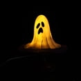 thumbnail image 5 of Vintage Halloween Decorative Desk Lamp, Multi-Style Mini Table Light, Witch Hat Ghost Pumpkin Shape Lamp with Embossed Base for Mantel Bedroom Shelf Decor, 5 of 8