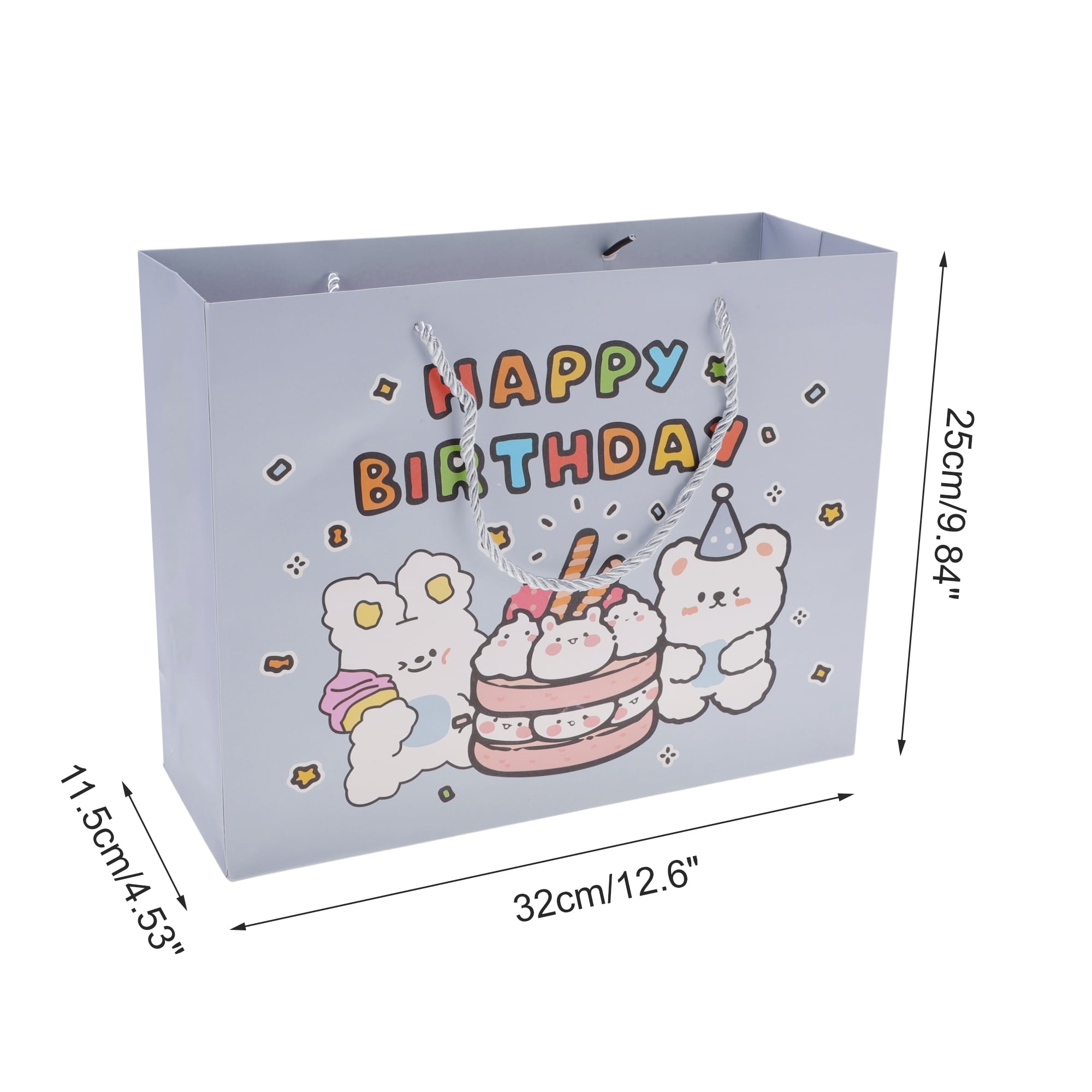 Unique Bargains Cartoon Animal Gift Bags 2Pcs Purple