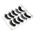 thumbnail image 1 of Suave y Cómodo 5 pares de pestañas postizas de Pelo de visón 3D perfecl negro 22 3D-22, 1 of 6