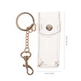 thumbnail image 2 of PVC Chapstick Pochette Porte-Clés Transparent Manches Porte-Clés de Mode (Porte-Clés Doré), 2 of 7