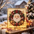 thumbnail image 5 of Christmas Pearl Diamond Art Painting Kit with Frame Festive Diamond Dots Bead Craft for Adults Beginners Holiday Themes Raised Pearl Art Wall Decor Relaxing Handmade Gift, 5 of 6