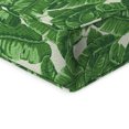 thumbnail image 3 of Jordan Manufacturing Sunbrella 46.5" x 24" Tropics Jungle Green Leaves Rectangular Outdoor Deep Seat Chair Cushion Set with Welt, 3 of 9