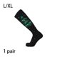 thumbnail image 2 of 1 par de calcetines de estilo navideño para hombres y mujeres, bonitos calcetines deportivos a la moda, calcetines hasta la rodilla antifatiga, Accesorios de calzado Árbol de navidad negro L/XL Minnieouse  AP012322-28, 2 of 6