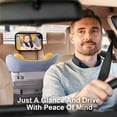thumbnail image 3 of Baby Car Mirror for Baby Car Seat Safely Mirror Hook Clip Design for Rear Facing Infant Newborn 360° Rotation Baby Backseat Mirror with Wide Clear View, Shatterproof, Easy Install, 3 of 7