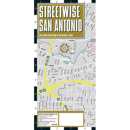 Michelin Streetwise Maps: Streetwise San Antonio Map: Laminated City Center Map of San Antonio, Texas