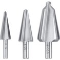 thumbnail image 1 of Brocas para tallado, fresa de chaflán de acero de alta velocidad (HSS) para acabado de bordes suaves, chaflán de 60 grados, corte más rápido y suave, evacuación de virutas, juego de 3 piezas, 1 of 2
