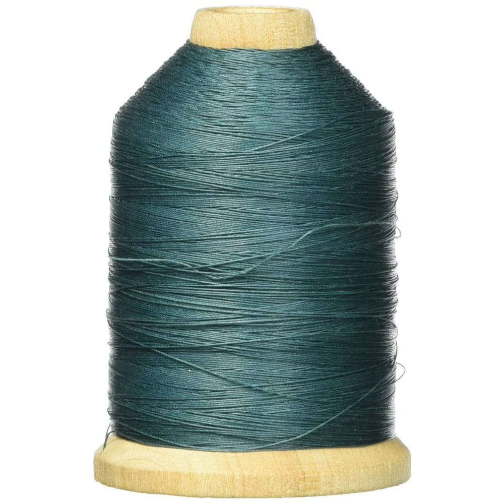 21100024 3Ply T40 Cotton Hand Quilting Thread, 1000 yd, Teal