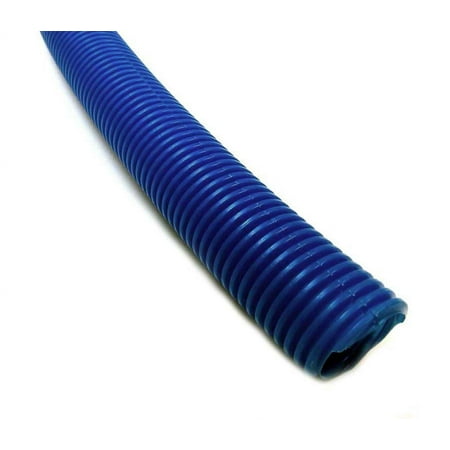 3/8 Polyethylene Split Wire Loom Tubing - Length: 50 Feet - Color: Blue