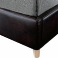 thumbnail image 5 of Furniture of America Goodwater Faux Leather Full Foundation Bed in Brown, 5 of 7