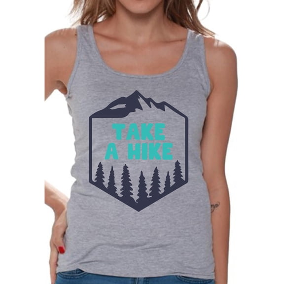 Awkward Styles Take a Hike Tank Top for Women Hike Clothes Sport Outfit Ladies Tank Top Outdoor Clothing for Ladies Cute Gifts for Her Girls Outfit Take a Hike T-shirts Hiking Tanks for Women