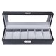thumbnail image 3 of Caja de almacenamiento para relojes, caja para relojes con capacidad para 6 relojes, organizador de relojes para hombres y mujeres, relojes, collares,, 3 of 10