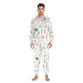 thumbnail image 3 of FORMRS Onesies Pajama for Adults Unisex Hoodie Winter Jumpsuit One Piece Sleepwear, Sizes S-2XL, Garden Pattern, 3 of 7