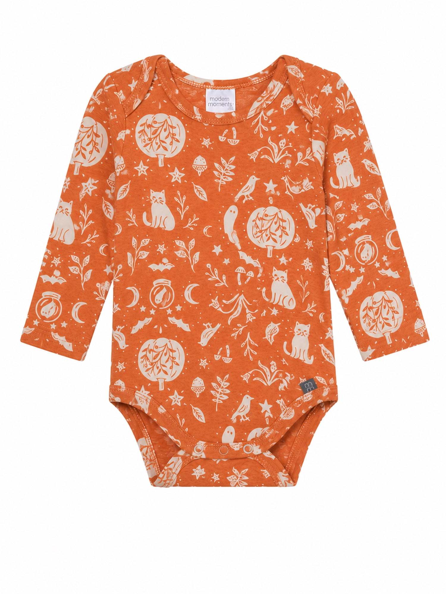 Modern Moments by Gerber Neutral Halloween Bodysuit and Pant Outfit Set, 2-Piece, Sizes Newborn - 18 Months