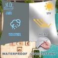 thumbnail image 6 of Sun Shade Sail for Patio, Yamaziot 6.6'x10' Rectangle Canopy, Waterproof UV Block Cover Sunshade for Outdoor Backyard Lawn Garden Pool, Grey, 6 of 7