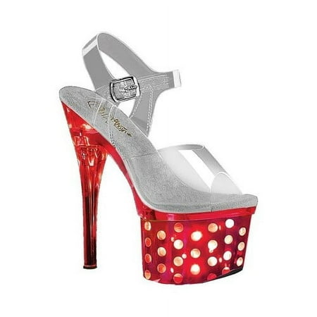 

Women s Pleaser Discolite 708 Ankle Strap Sandal
