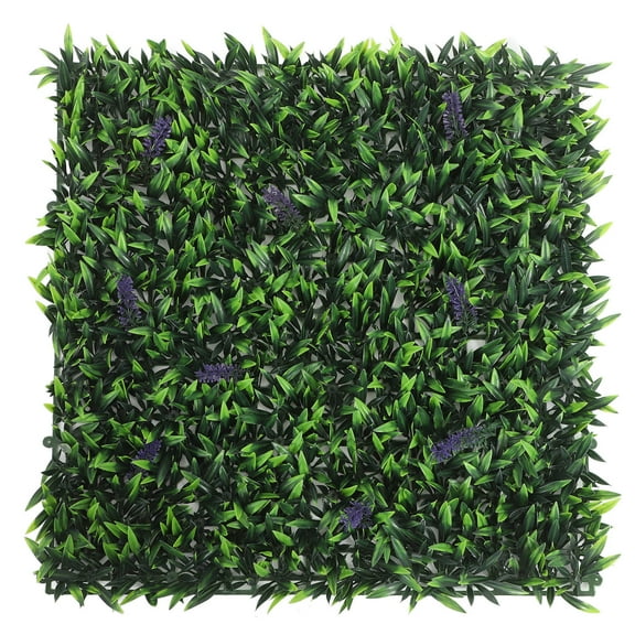 GOOHOCHY Green Faux Plant Wall Panel for Home Use Realistic Artificial Grass Decor Plastic Privacy Fence Enhancer 47.2x31.5 Inches