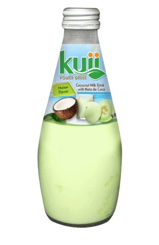 Kuii Coconut Milk Drink, Melon Flavor 9.8 fl oz, Quantity of 4