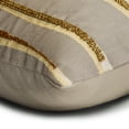 thumbnail image 2 of The HomeCentric Cushion Covers, Grey Pack of 2, 22x22 inch (55x55 cm) Pillow Covers, Silk Embroidered & Beaded Throw Pillows For Sofa, Abstract Pattern Modern Style Easter - Mystic Waves, 2 of 3