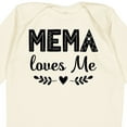 thumbnail image 4 of Inktastic Mema Loves Me Baby Clothes Girls Long Sleeve Baby Bodysuit, 4 of 5