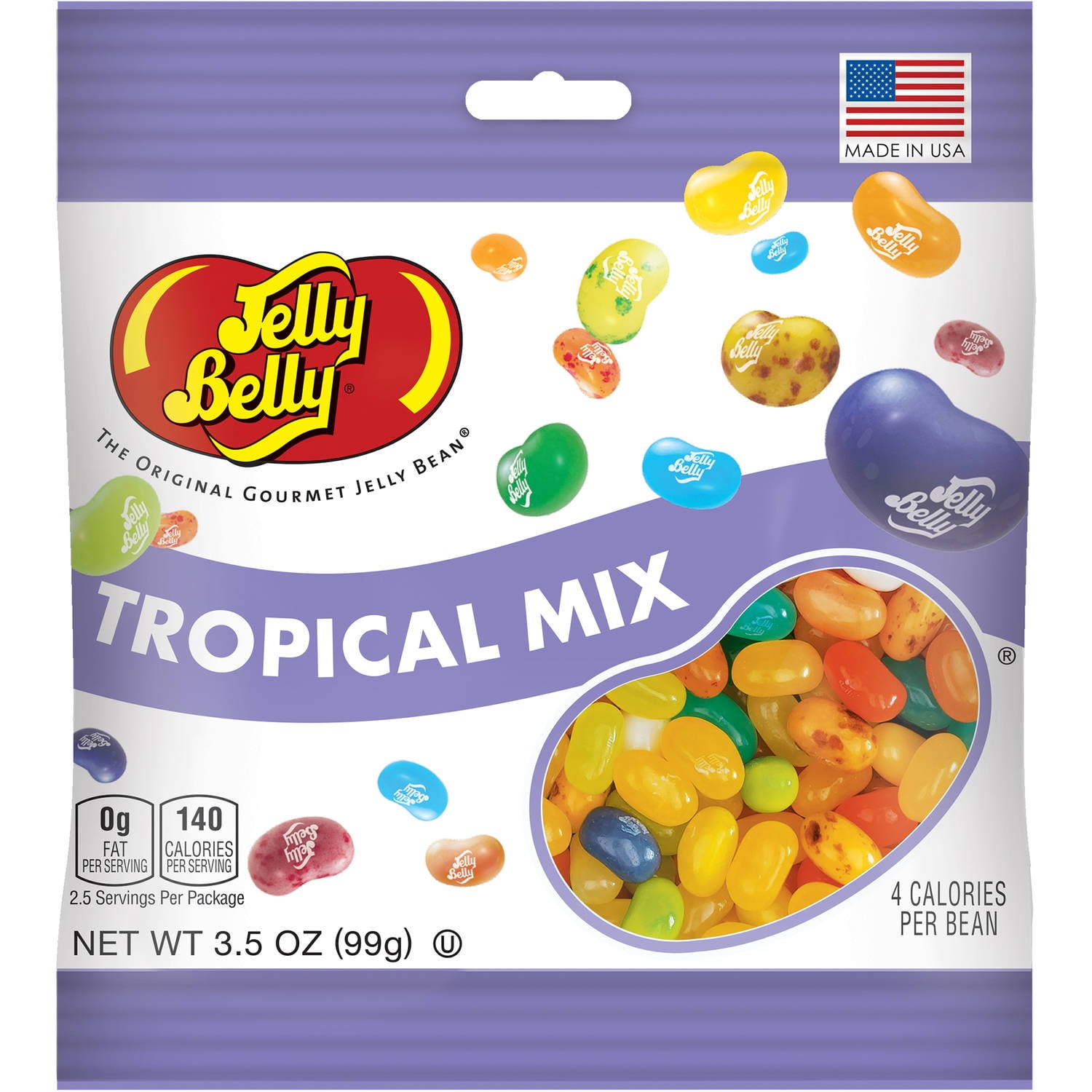 Jelly Belly Jelly Beans Tropical Mix 3.5 oz by Jelly Belly
