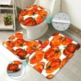 thumbnail image 3 of 4 Pcs Sunflowers Shower Curtain Sets with Rugs for Bathroom Decor,Summer Bathroom Shower Curtain Sets,Orange Yellow Bathroom Sets with Shower Curtain and Rugs, 3 of 7