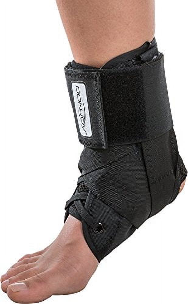 donjoy stabilizing pro ankle support brace, black, x-large
