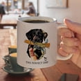thumbnail image 4 of The Perfect Day Black Lab Labrador Dog Buoy Crab Fishing White Mug, 4 of 5