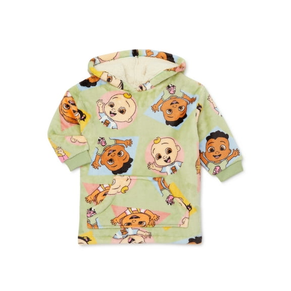 CoComelon Toddler Girl Plush Pullover Hoodie, Sizes 12M-5T