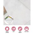 thumbnail image 6 of Green Yellow Floral Kitchen Dish Towels for Drying Dishes Set of 2, Purple Blue Watercolor Retro Leaf Waffle Weave Microfiber Hand Tea Bathroom Towels Quick Dry & Absorbent Towel 12x12, 6 of 7