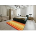 thumbnail image 4 of Ahgly Company Indoor Round Patterned Orange Red Orange Area Rugs, 3' Round, 4 of 6