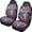 American Flag Owl Pattern, variant on XYZCANDO Breathable Front Car Seat Covers featuring Ocean Turtle Design - Durable Washable Protection for Daily Use