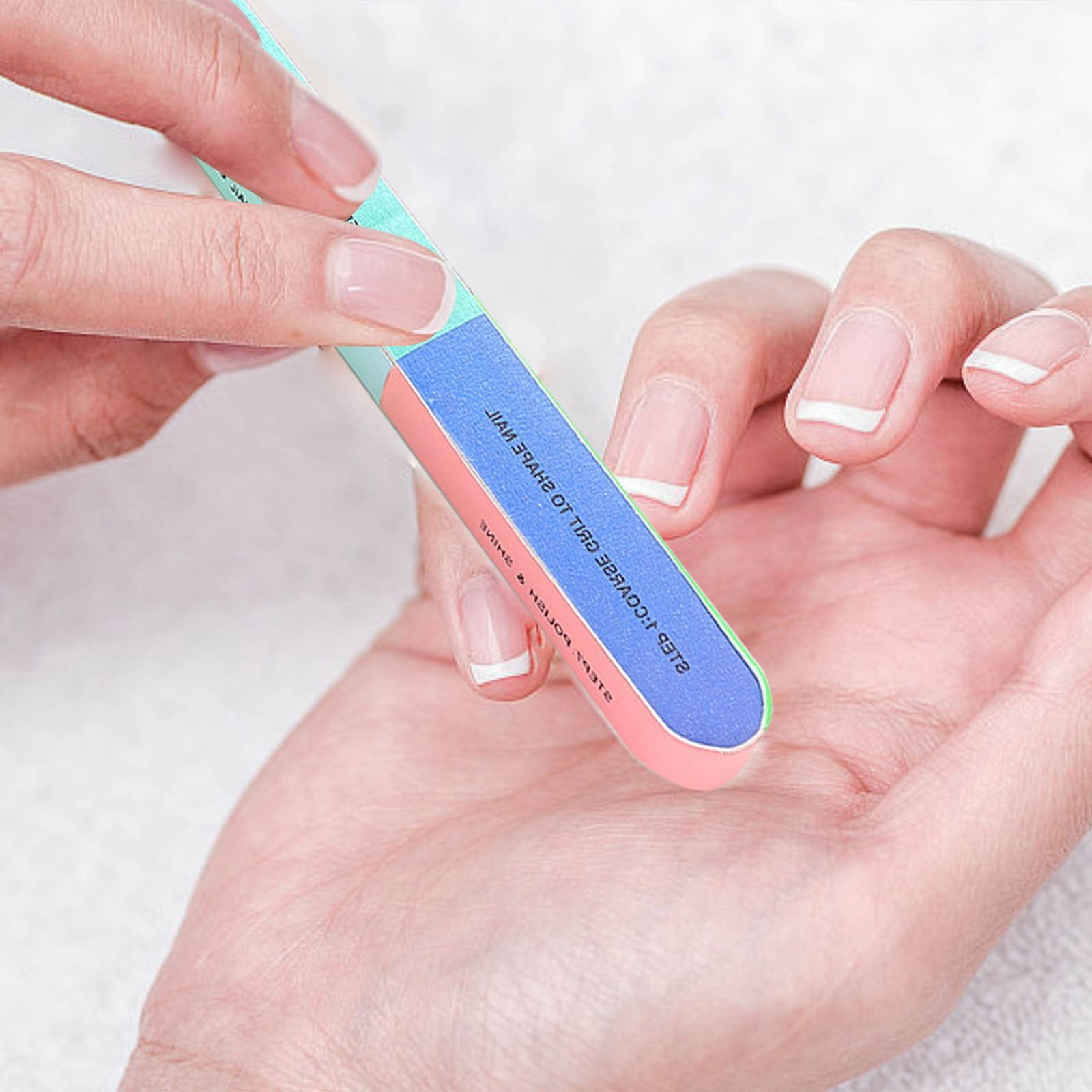 Nail Filers for Acrylic Nails Emery for Toenails Nail Sanding Bands 80 Curved Nail File for Gel Nails Nail Fillers 100/180 Acrylic Nail Filler Belle E File Nail Buffing for Dip Mini Nail File 240/240
