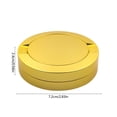 thumbnail image 3 of Metal Case Double Layer, Portable Travel Lip Balm Nose Pack Container Can, Sturdy Iron Pill Box for Pocket Storage Daily Use, Yellow, 3 of 6