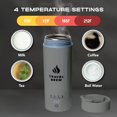 thumbnail image 3 of TRAVEL BREW Portable Travel Kettle with Tea Infuser- Mini Electric Kettle with 4 Temperature Settings, with Auto Shut-Off & Boil Dry Protection (Gray, 3 of 6