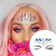 thumbnail image 5 of Guardurnaity Ojo cara gemas Bling pegatinas de diamantes de imitación geométrico frente cristal joyería DIY mujeres disfraz Festival maquillaje Tratamientos faciales Azul, 5 of 6