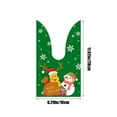 thumbnail image 3 of Costeam Christmas Small Gift Bags, Xmas Cute Santa Bear Candy Treat Goodie Bags Bulk,Christmas Reusable Plastic Party Favor Bags For Christmas Birthday Holiday Party, 3 of 6