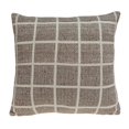 thumbnail image 1 of Parkland Collection PILB11065P Stuart Tan&44; Housse de Coussin de Transition Carrée Marron & Bleu avec Insert en Poly - 20 x 20 x 7 Po., 1 of 5