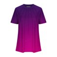 thumbnail image 4 of Women's T-Shirts Sevevn Women's Round Neck Fashionable Casual Short Sleeved Spring/Summer Top Lightweight Tops, 4 of 5