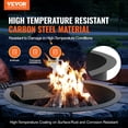 thumbnail image 2 of VEVOR Fire Pit Ring w/ BBQ Fire Ring 40 Inch Outer Steel DIY Campfire Firepit, 2 of 9