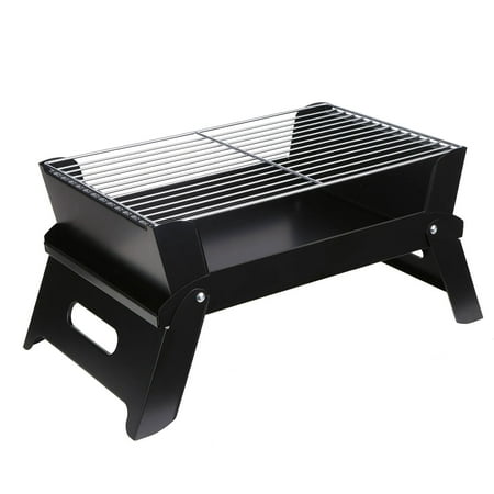 Jikolililili Mini Portable Camping Grill With Barbecue Net Outdoor Wood Stove Camping Grill