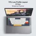 thumbnail image 4 of Layout Wireless Mechanical Keyboard 84 Keys 2.4G+BT5.0+Type C 3 Connections 75% Low Profile Layout Keyboards RGB Light Effect For Tablet Laptop Smartphone, 4 of 7