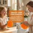thumbnail image 6 of Unique Bargains Cute Cartoon Chenille Decorative Hand Towels for Bathroom Orange 5" x 6", 6 of 6