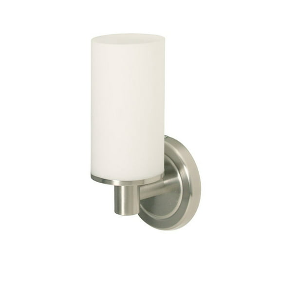1681 Latitude II Single Sconce, Satin Nickel, From a company that's known  for outstanding quality since 1977, Gatco presents its hallmark suite, 