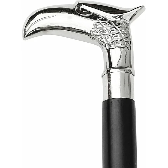 Eagle Head Handle Walking Stick Cane Handmade Brass Handle Wooden Walking Stick