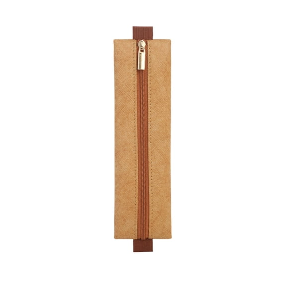BNNG Elastic Pen Holder for Notebook, PU Leather Adjustable Pen Sleeve Pouch Bible Journaling Pens & Pencils Bag Notebook Pen-Sleeve Zipper Pouch for Planners Binders Book