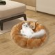 thumbnail image 4 of Cama para gatos, cojín antideslizante para tienda de campaña para gatitos, manta calmante para dormir lavable, nido cálido marrón Yuyangstore gatos perros cama, 4 of 8
