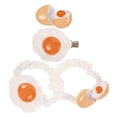 thumbnail image 3 of LULULION Cute Poached Egg Hair Clips for Women Styling Accessories Assorted Color Plastic Cloth and Iron 0.5 Inch, 3 of 8