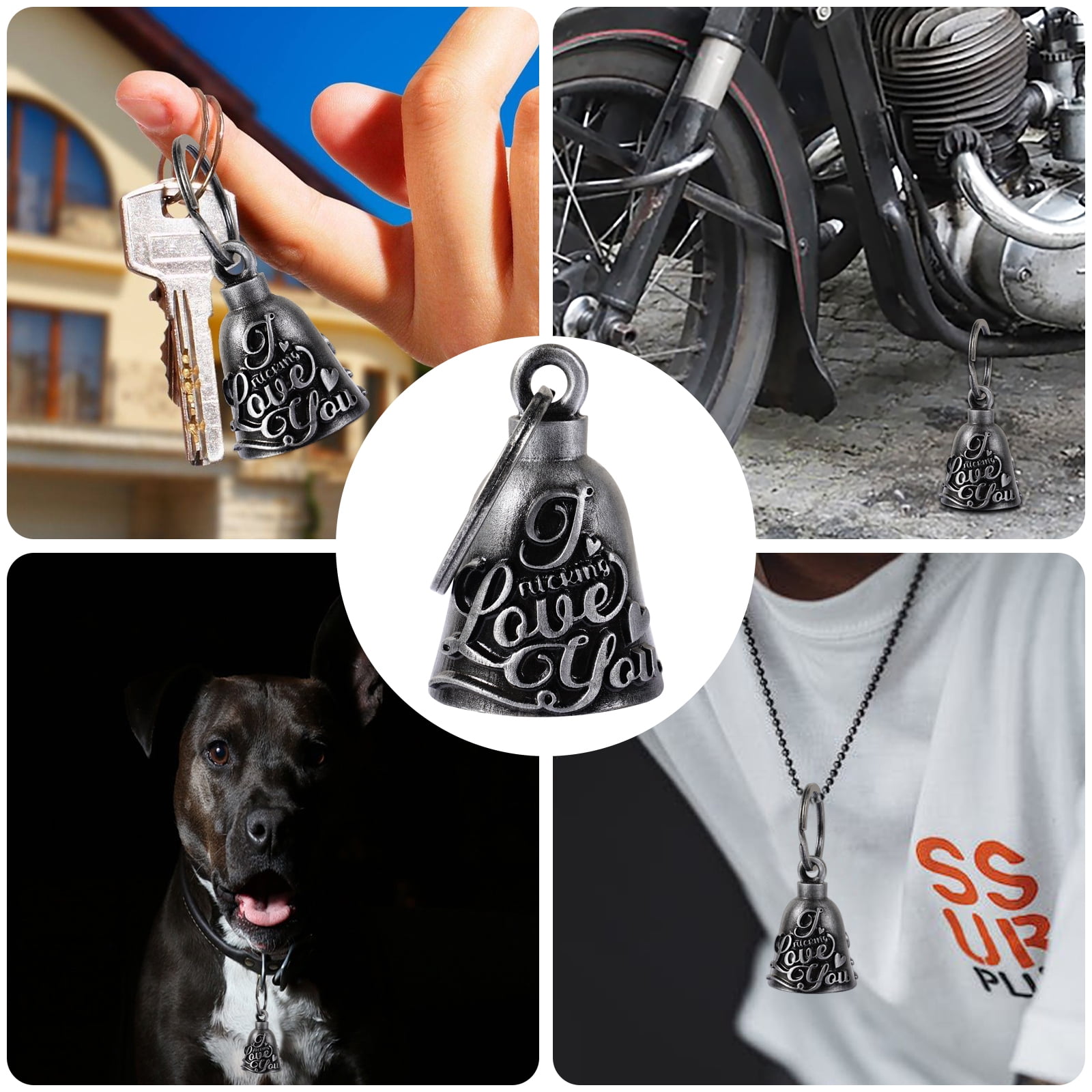 Harley Good Luck Bell St. Michael Guardian Bell For Motorcycles - Fits Harley, Gremlin Bell For Good Luck Guardian Brand Motorcycle Bell - Foto 3