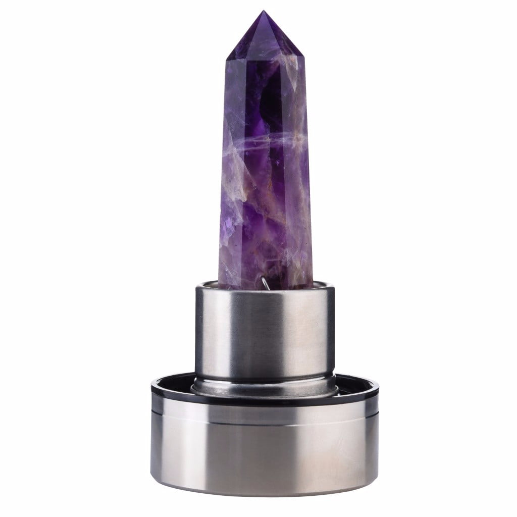 Natural Elixir Quartz Crystal obelisk Water Bottle Point reiki Healing Wand-4 