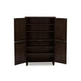 thumbnail image 2 of Baxton Studio Armoire de Rangement pour Chaussures d'Entrée Moderne et Contemporaine à 2 Portes en Bois Brun Foncé Winda, 2 of 5